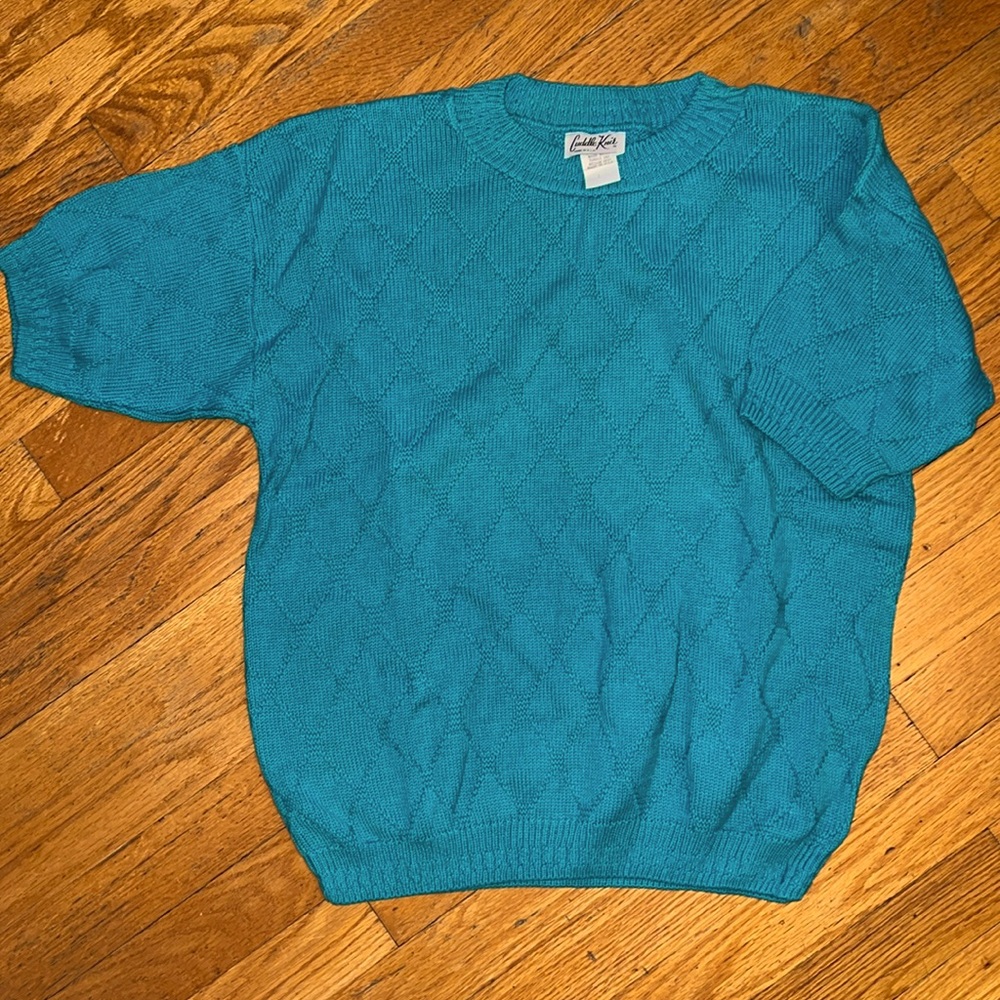 NWOT Vintage Cuddle Knit Short Sleeve Sweater Size L